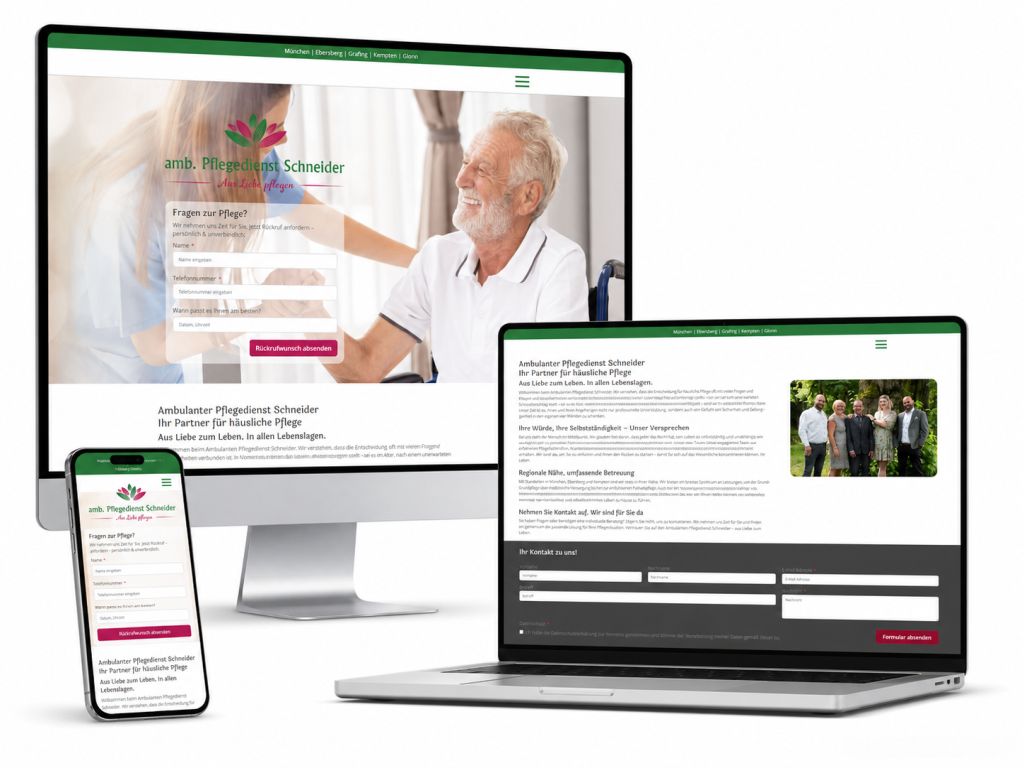 Website-Relaunch für einen Pflegedienst