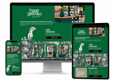 Onepager für einen Friseursalon