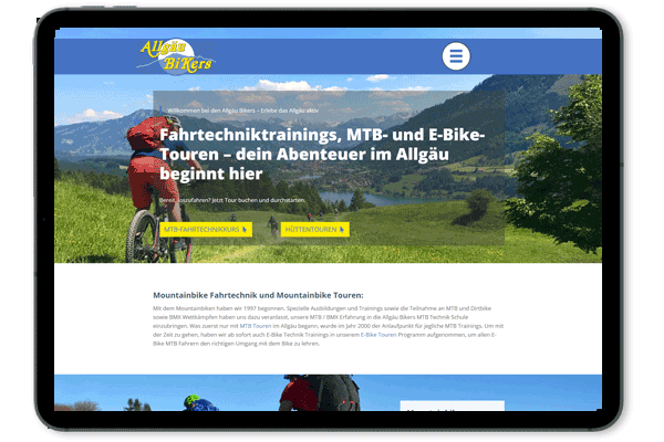 allgaeu-bikers.de – Fahrtechniktrainings, MTB- und E-Bike-Touren